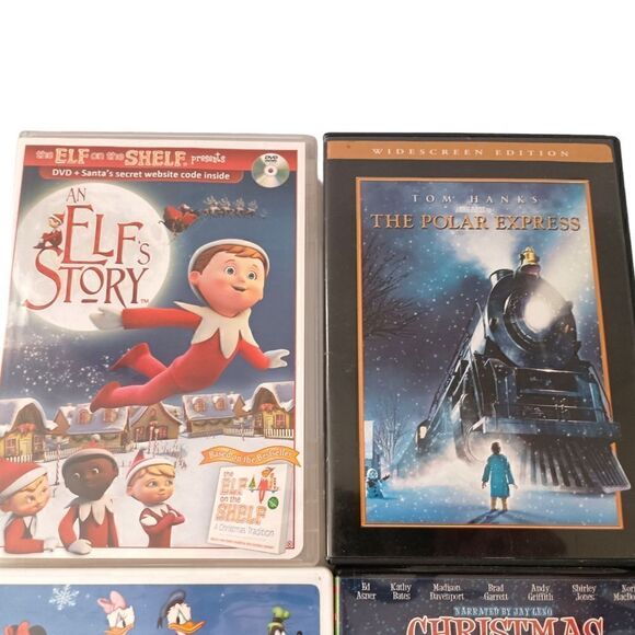 Childrens Christmas DVD Lot x 4 Elf Story Polar Express Mickey Twice Upon A Xmas - Picture 6 of 10